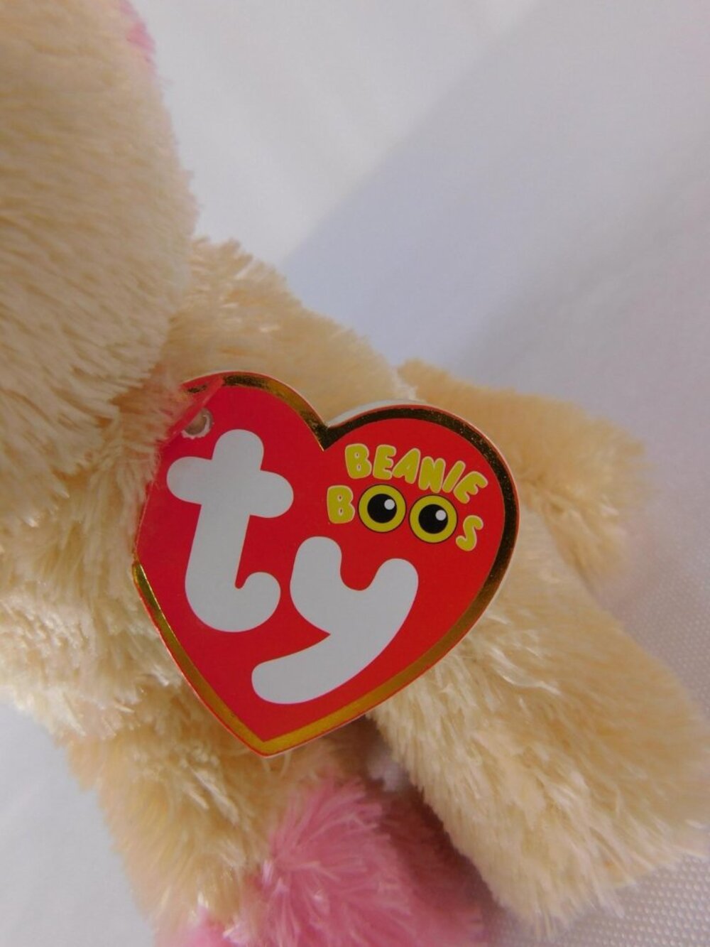 Ty Beanie Boos Anabelle Cat Plush Small Pink Yellow Multicolor 2020 Toy - Picture 5 of 10